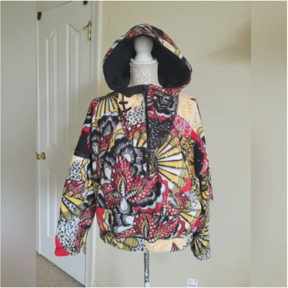 Free People NWT Movement Wild and Free Fleece Pullover Hooded 1/2 zipper size S - Picture 5 of 8